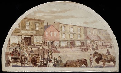 Clark Street, Between Lake and Randolph Streets, 1857, 1900 by Lawrence Carmichael Earle